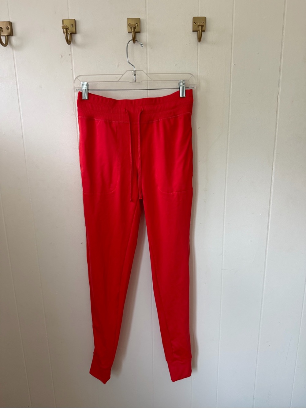 Zella Bright Red Drawstring Joggers